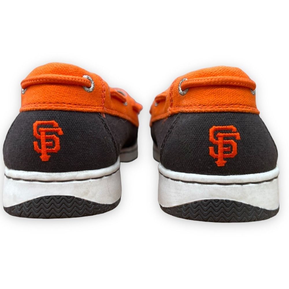 Eastland Boat Shoes Womens 10 M Orange Brown San Francisco Giants Top Sider MLB